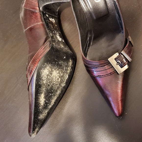 SIMARD Lumusi Wine Color Pointed Toe Heel IT 37 B / US 6.5 - Picture 5 of 7